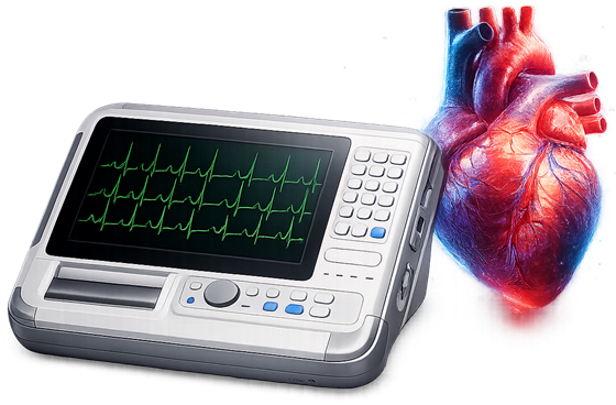 Electrocardiógrafo de 12 derivaciones
